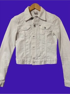 H&M White Denim Jacket